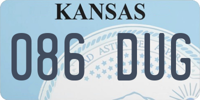 KS license plate 086DUG