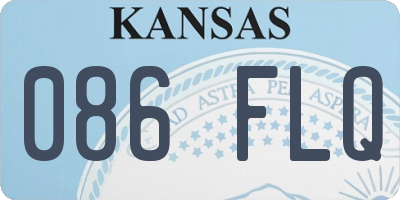 KS license plate 086FLQ