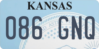 KS license plate 086GNQ