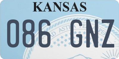 KS license plate 086GNZ
