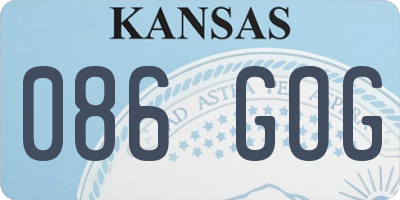 KS license plate 086GOG