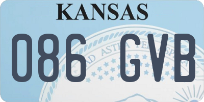 KS license plate 086GVB