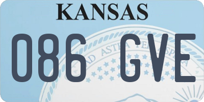 KS license plate 086GVE