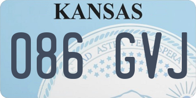 KS license plate 086GVJ