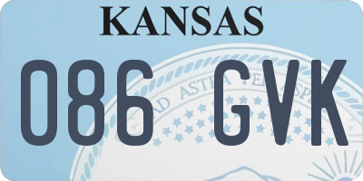 KS license plate 086GVK