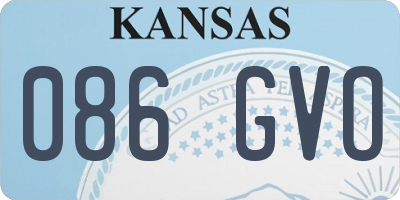 KS license plate 086GVO