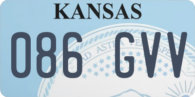 KS license plate 086GVV