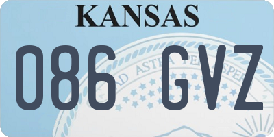KS license plate 086GVZ