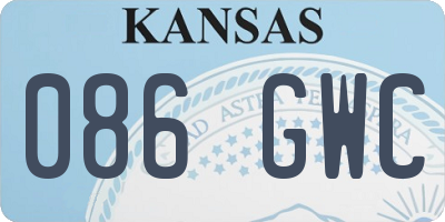 KS license plate 086GWC