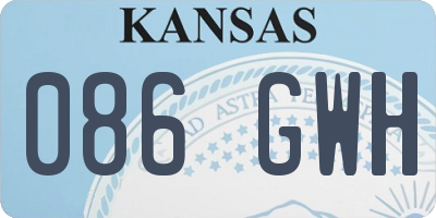 KS license plate 086GWH
