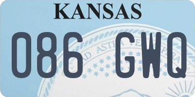 KS license plate 086GWQ