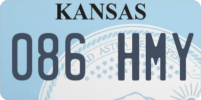 KS license plate 086HMY