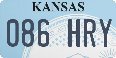 KS license plate 086HRY