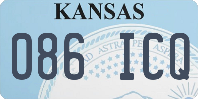 KS license plate 086ICQ
