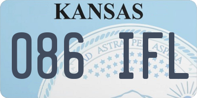 KS license plate 086IFL