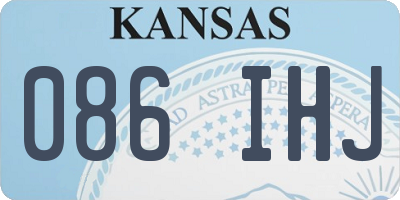 KS license plate 086IHJ