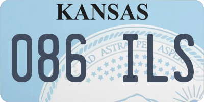 KS license plate 086ILS