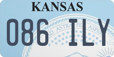KS license plate 086ILY