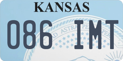 KS license plate 086IMT