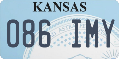 KS license plate 086IMY