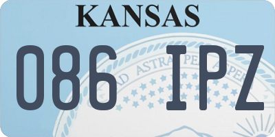 KS license plate 086IPZ