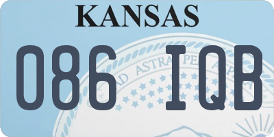 KS license plate 086IQB