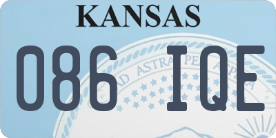 KS license plate 086IQE
