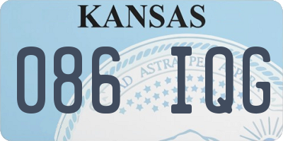 KS license plate 086IQG