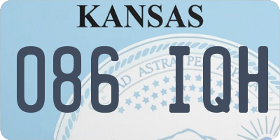 KS license plate 086IQH
