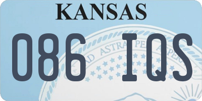 KS license plate 086IQS