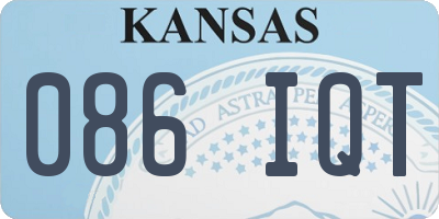 KS license plate 086IQT