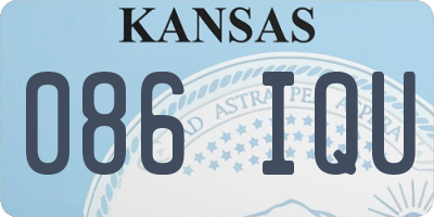 KS license plate 086IQU