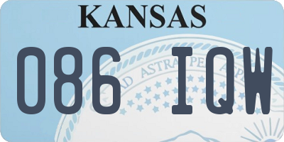 KS license plate 086IQW