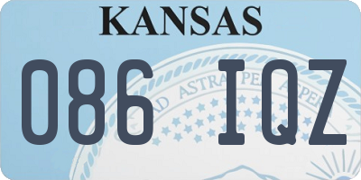 KS license plate 086IQZ