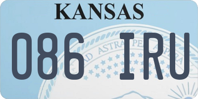 KS license plate 086IRU