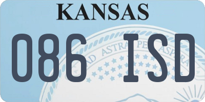 KS license plate 086ISD