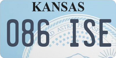 KS license plate 086ISE