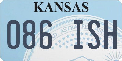 KS license plate 086ISH