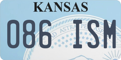 KS license plate 086ISM