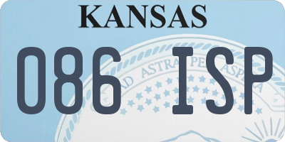 KS license plate 086ISP