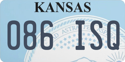 KS license plate 086ISQ