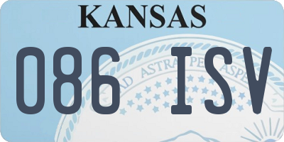 KS license plate 086ISV