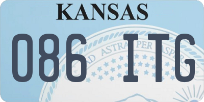 KS license plate 086ITG