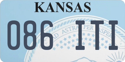 KS license plate 086ITI