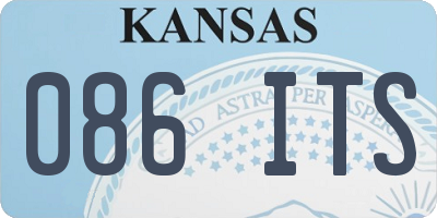 KS license plate 086ITS