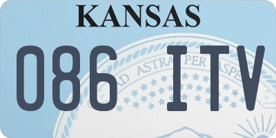 KS license plate 086ITV