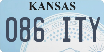 KS license plate 086ITY
