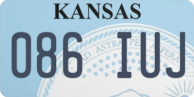 KS license plate 086IUJ