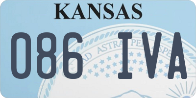 KS license plate 086IVA