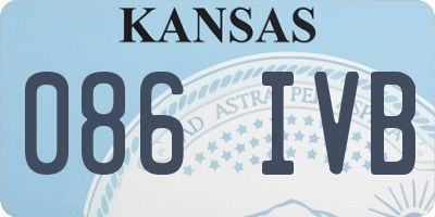 KS license plate 086IVB